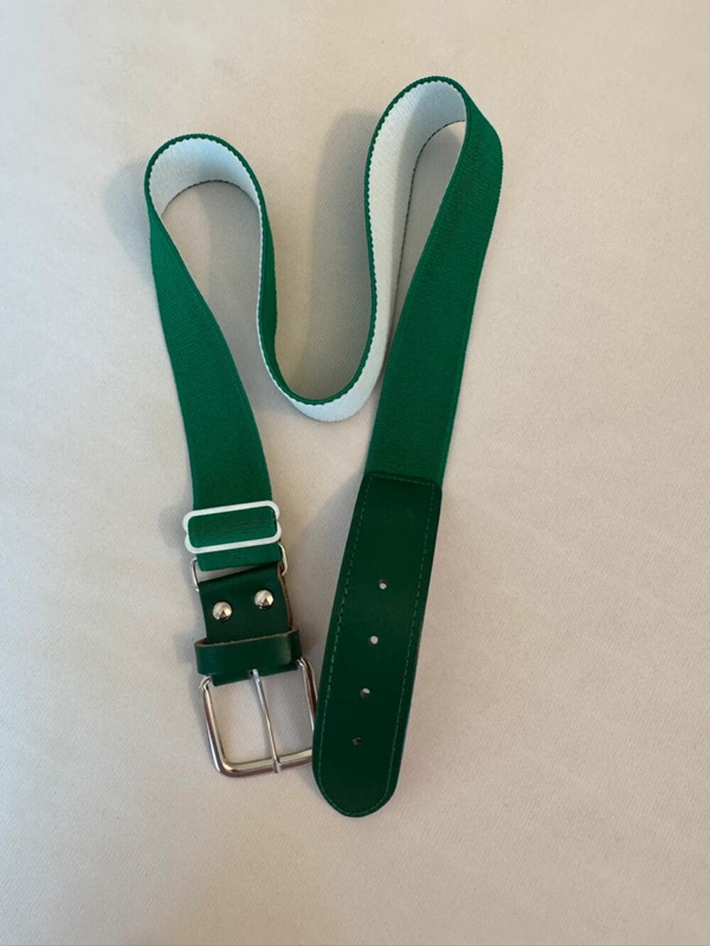 TCK Baseball Belt Green Adjustable One Size